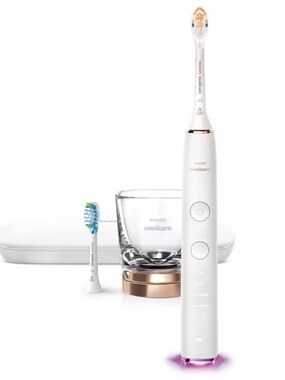 Philips Electric Toothbrush in White with Silver Accents